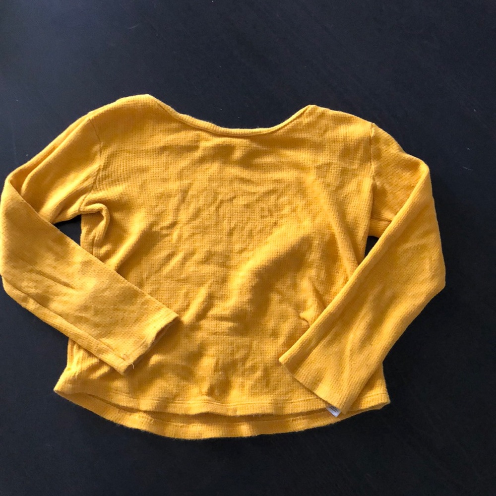 Mustard thermal longsleeve shirt
